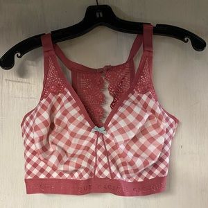 Lane Bryant Unlined No-Wire Bra w/ Lace Trim